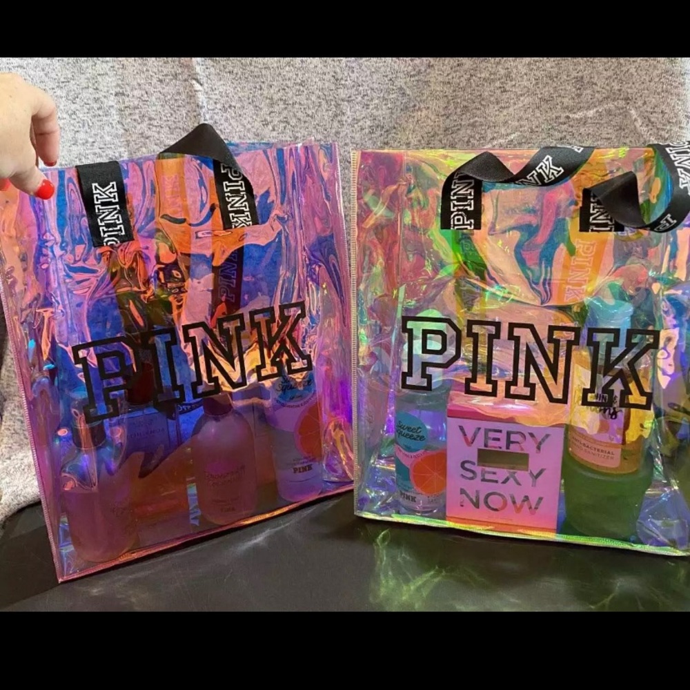 Victoria Secret PINK Transparent Tote Bag.